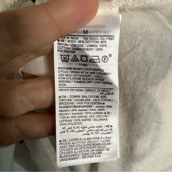 NWT Old Navy Embroidered Mini Swing Dress - Picture 9 of 9